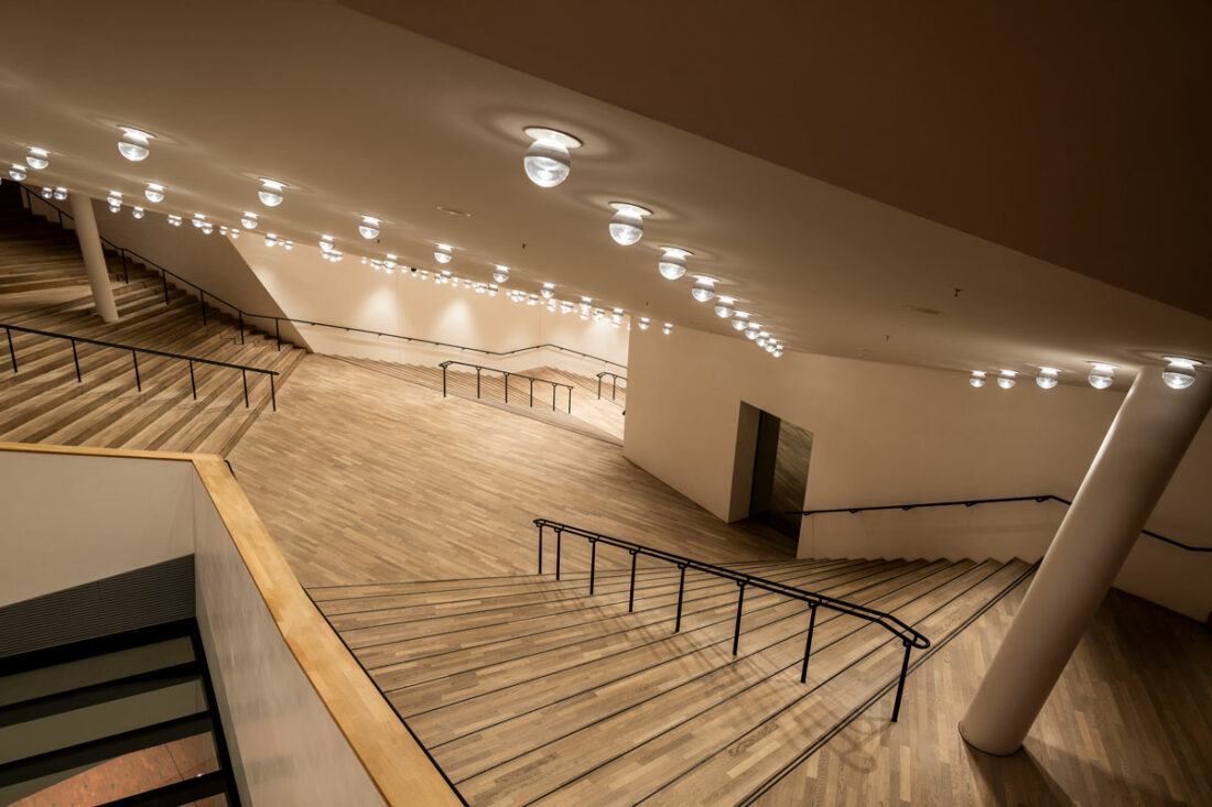 Treppenhaus in der Elbphilharmonie